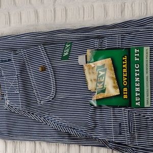 Key Brand Striped Overalls Big and Tall